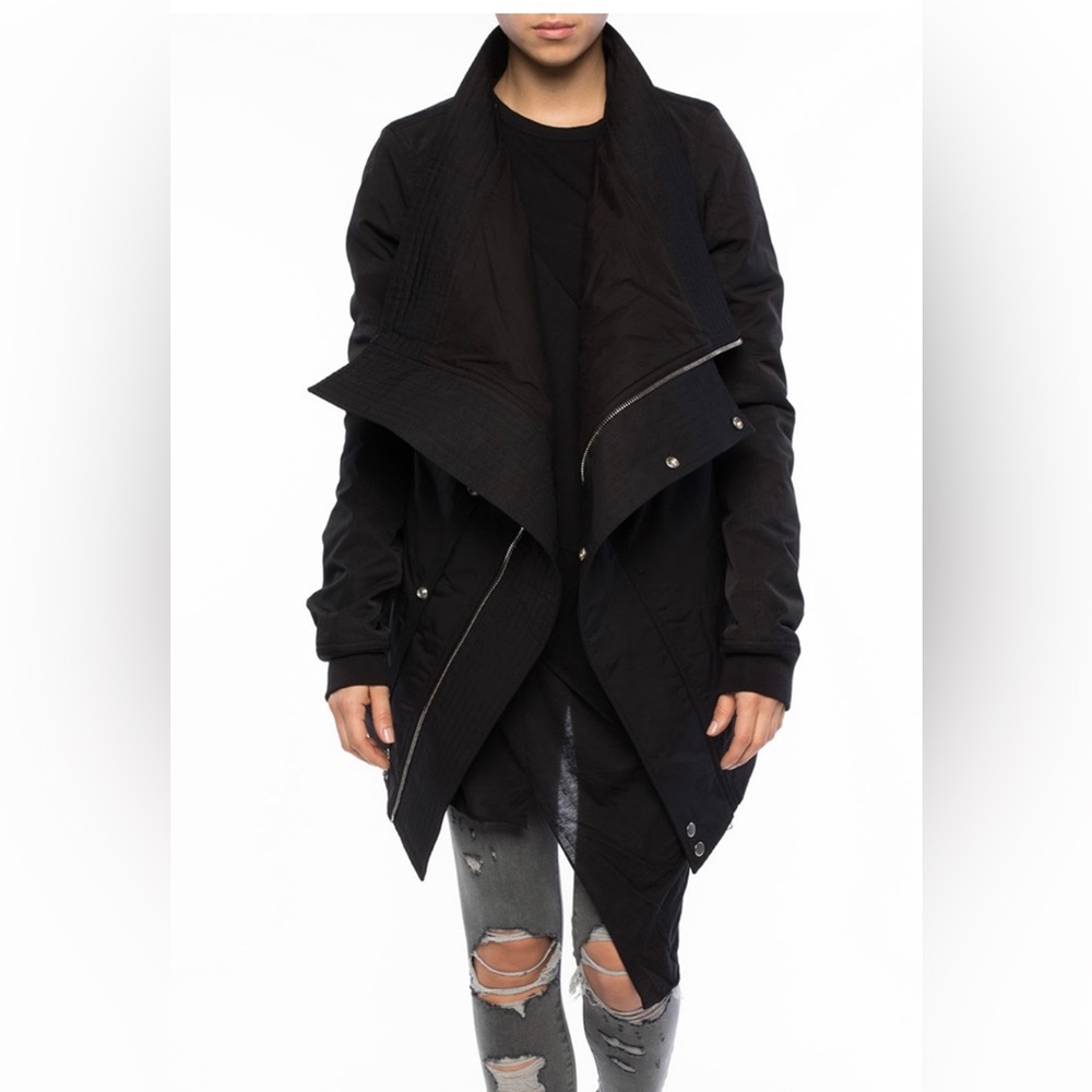 Rick Owens Black Draped Jacket